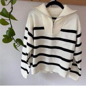 Striped Black and White Sweater